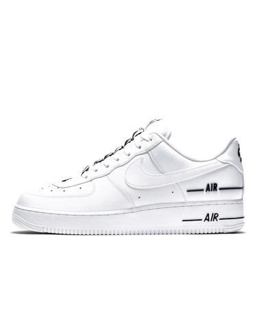 Nike air force 1 white black stripe store