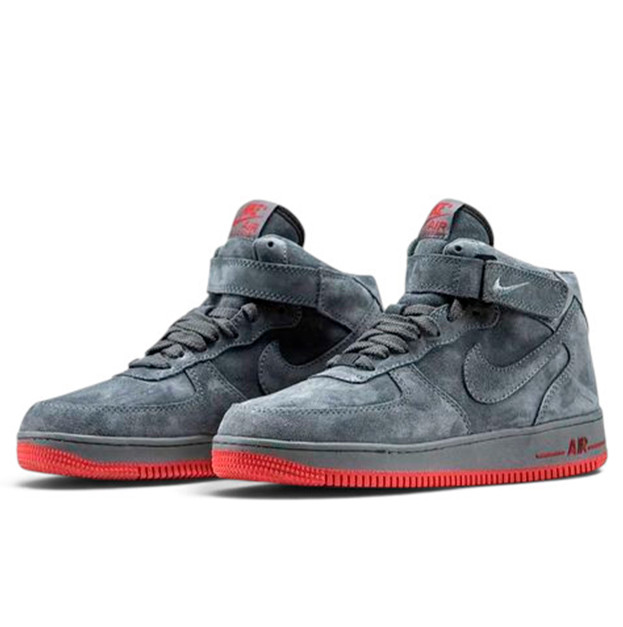 Nike Air Force 1 High Grey Winter с МЕХОМ