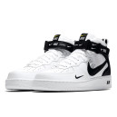 Nike Air Force 1 Mid Utility White Black 07 LV8 Winter с МЕХОМ