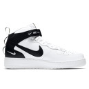 Nike Air Force 1 Mid Utility White Black 07 LV8 Winter с МЕХОМ