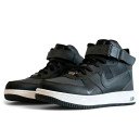 Nike Air Force 1 Utility HIgh Black White Winter с МЕХОМ