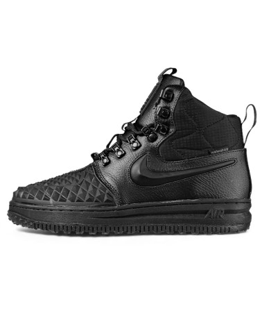Nike Lunar Force 1 Duckboot 17 Black with Fur