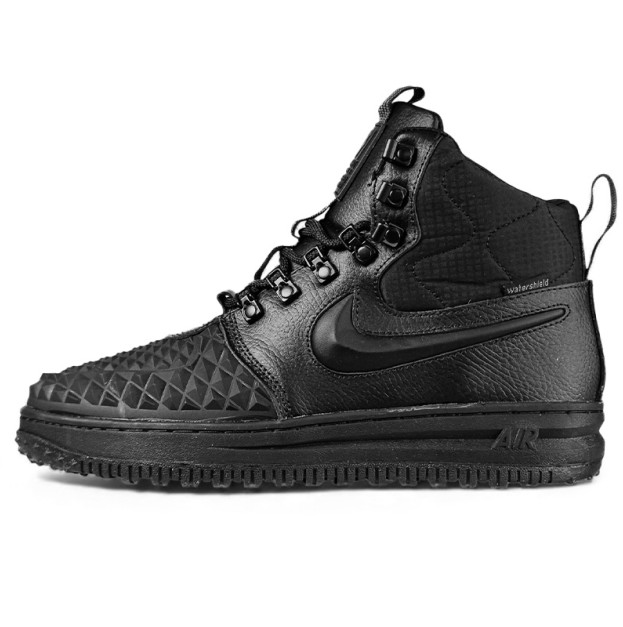 Nike Lunar Force 1 Duckboot 17 Black with Fur