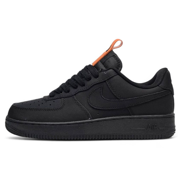 Nike Air Force 1 Low Black Orange С МЕХОМ