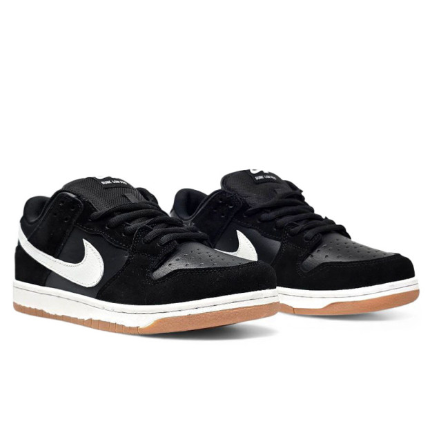Nike SB Dunk Low Black White Gum С МЕХОМ