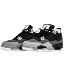 Jordan 4 Retro Black Grey White Winter С МЕХОМ