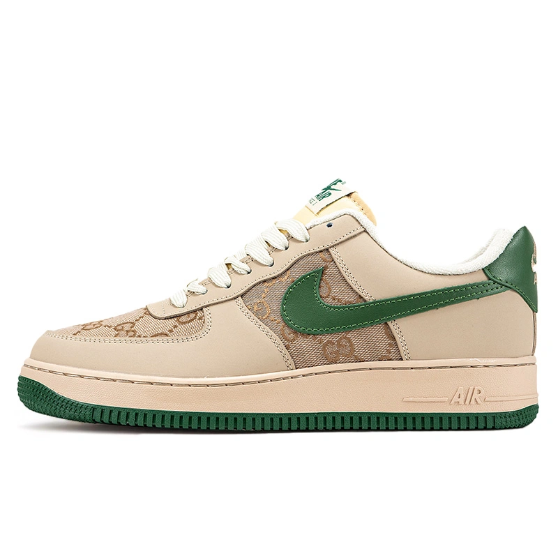 Nike Af1 Gucci Nike Shoes Nike Air Force Low X Gucci Beige Green