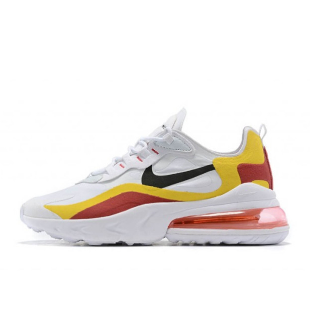 Nike Air Max 270 React White Red Yellow Black CIU014-111