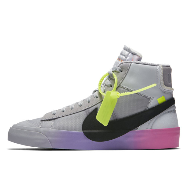 Nike Blazer Mid Off-White Wolf Grey Serena Queen AA3832-002