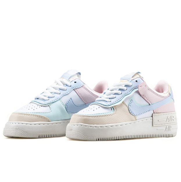 Nike Air Force 1 Shadow White Glacier Blue Ghost