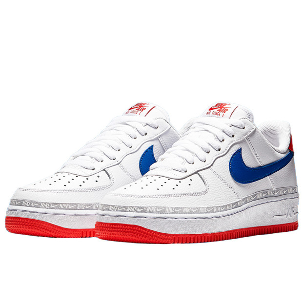 Nike Air Force 1 Low Overbranding White Red Blue CD7339-100