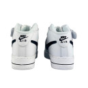 Nike Air Force 1 High White  Black Logo Winter С МЕХОМ