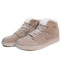 Jordan 1 Rerto Mid Beige Winter С МЕХОМ