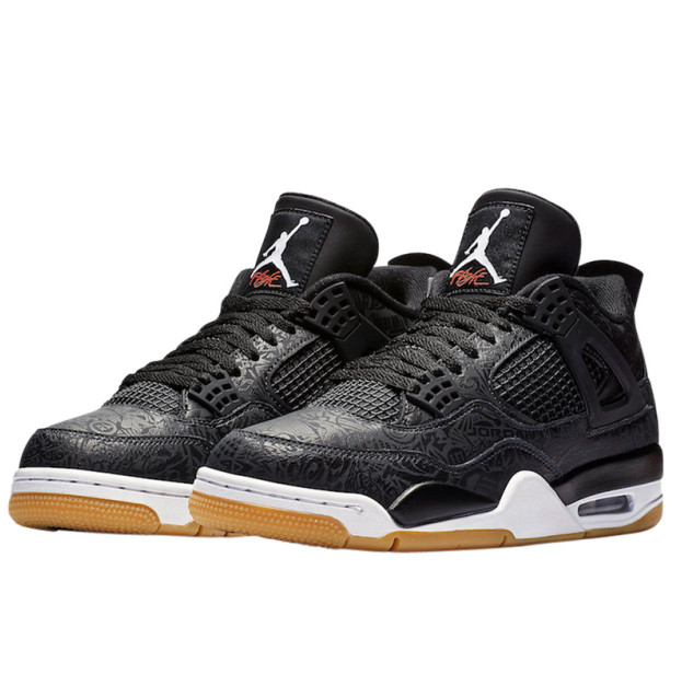 Jordan 4 Laser Black Gum Winter С МЕХОМ