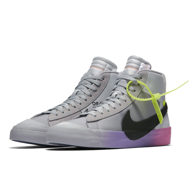 Nike Blazer Mid Off-White Wolf Grey Serena Queen AA3832-002