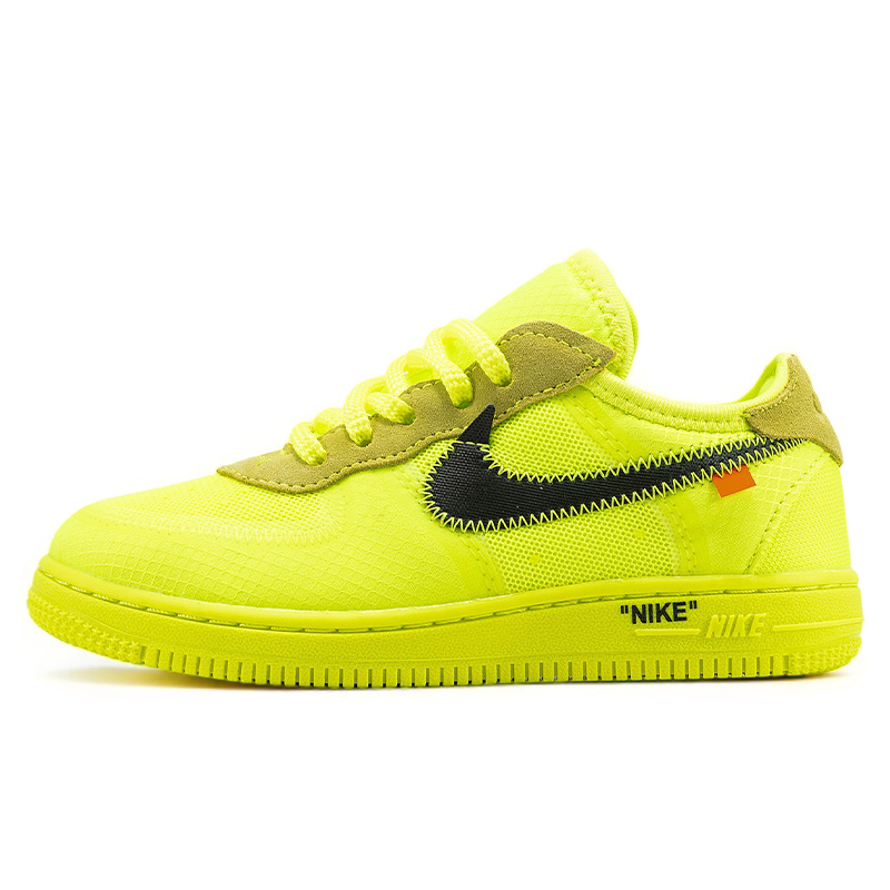 Off white nike air force yellow hotsell